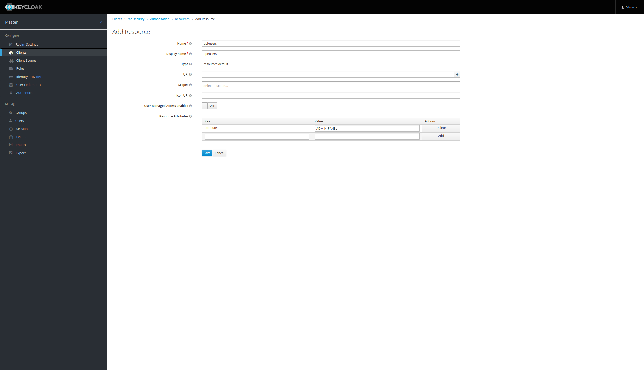 Keycloak integration · RAD Modules